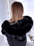 ELYNDI klasiskā parka ar pūku - melna PRE-ORDER